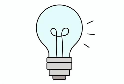 発想やアイデアを象徴する電球 電球,アイデア,ひらめき,電気,発想,エネルギー,光,イノベーション,創造,シンボルのイラスト素材