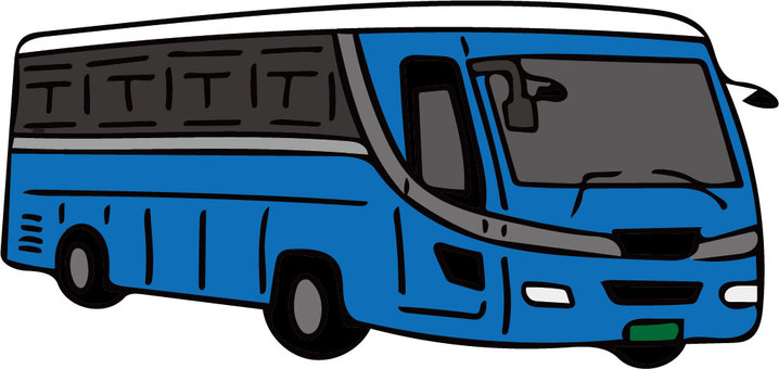 バス バス バス,大型バス,観光バス,車,車両,乗り物のイラスト素材