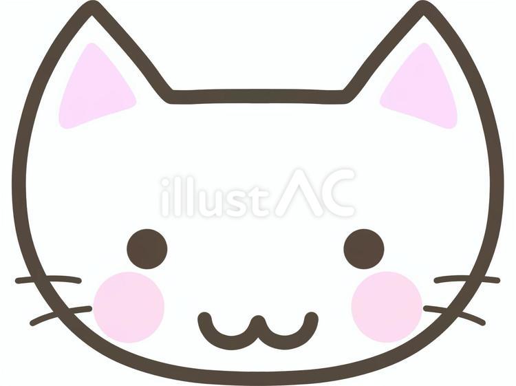 白猫１ 猫,白猫,ペットのイラスト素材