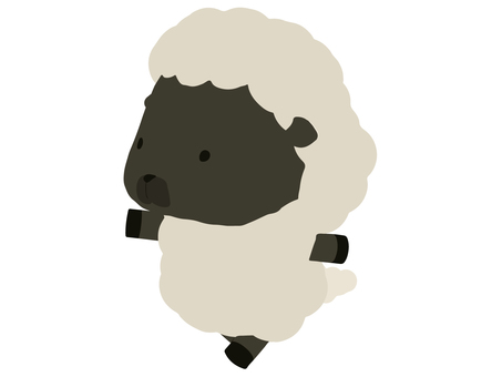 walking_sheep, , JPG, PNG and AI