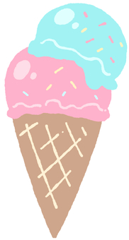 Illustration, glace, confiserie de glace, froid, 