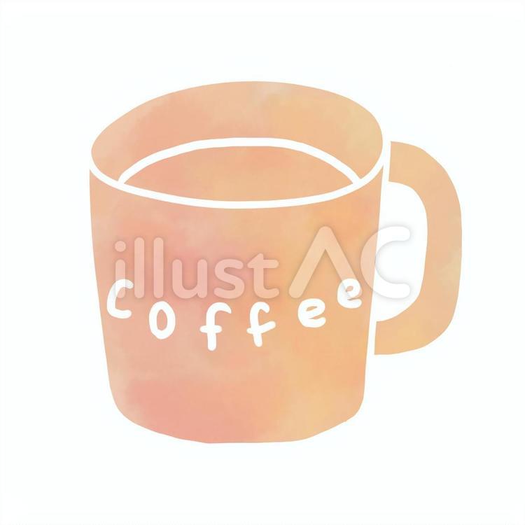 マグカップ（版画風） マグカップ,コーヒーカップ,ホットドリンクのイラスト素材