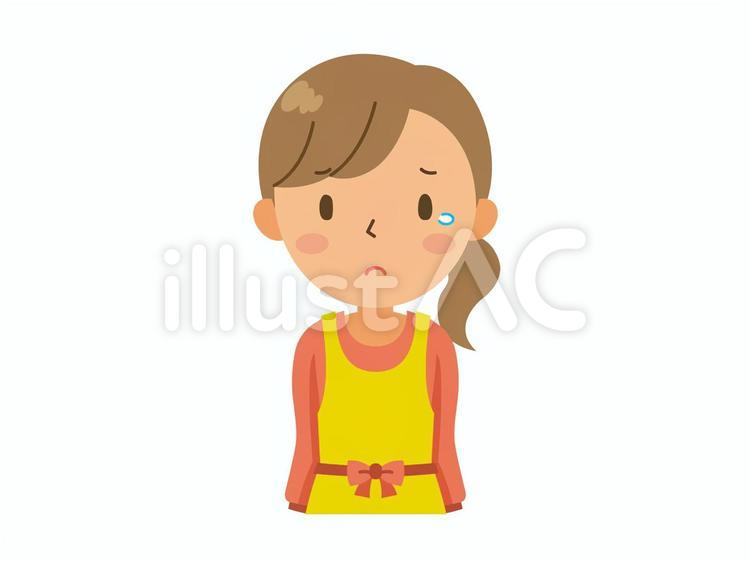 泣くお母さん お母さん,母親,ママのイラスト素材