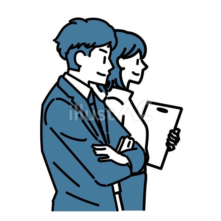 Free Vectors | Confident young businessman and his secretary