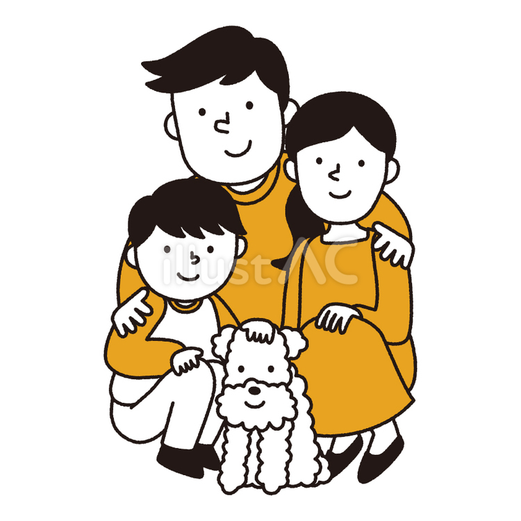 家族 家族,親子,夫婦のイラスト素材