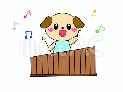 木琴と犬