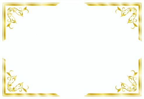 gold gradient western style frame 6, gold, gradation, vintage, JPG, PNG and AI