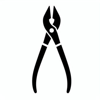 Illustration, tool, pliers, silhouette, 