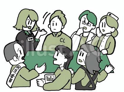 オープンダイアローグを行う人たち_緑
