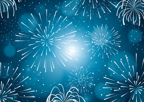 Various fireworks bursting into the summer night sky, JPG Various fireworks bursting into the summer night sky, summer, fireworks, night sky, JPG