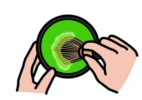 삽화, 다도, 다과회, 녹차, 
