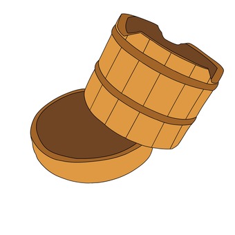 桶 桶,お風呂,木,容器,バケツのイラスト素材