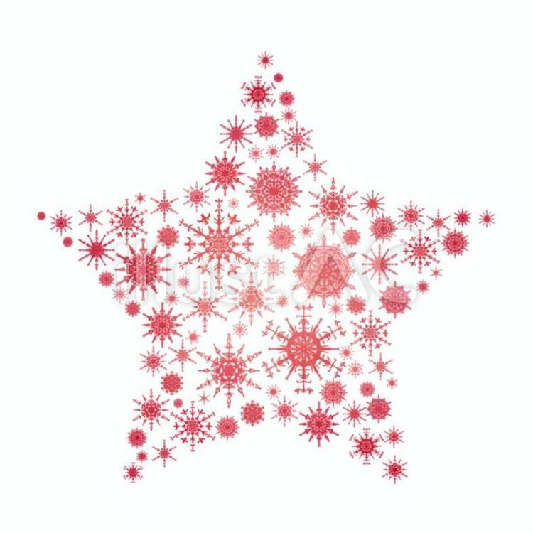 雪の結晶の星5 雪,結晶,雪の結晶のイラスト素材