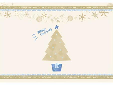 【水彩風手描き】クリスマスカード