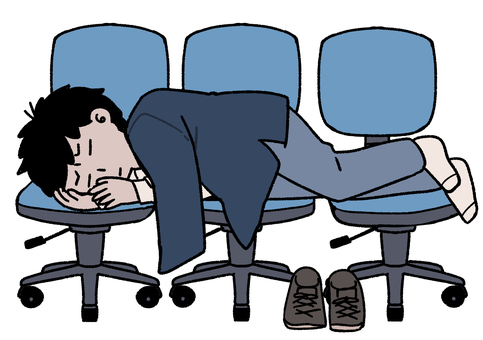 Illustration, office chair, chair, sleep, 