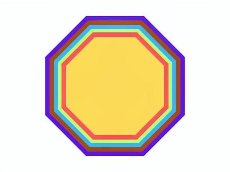 模様００５ 模様,色彩,色,八角形,カラフル,印象,標識,表示のイラスト素材