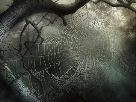 Illustration, nest, spider, horror, 