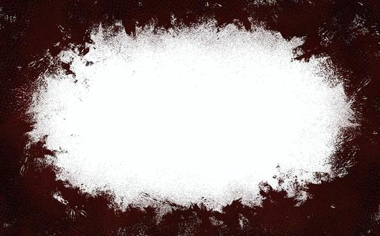 ざわざわフレーム4（赤茶）