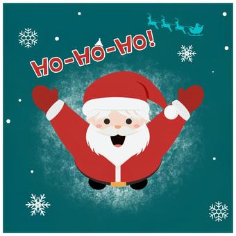 上を見上げてバンザイをするサンタクロース サンタクロース,クリスマス,万歳のイラスト素材