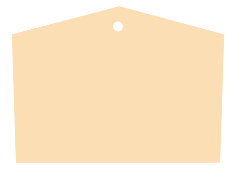 Illustration, an ema, a shrine, color, 
