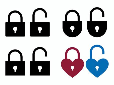 Illustration, icon, simple, lock, 