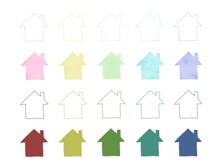 House icon, JPG 和 PNG House icon, 图标, 华美, 烟囱, JPG 和 PNG