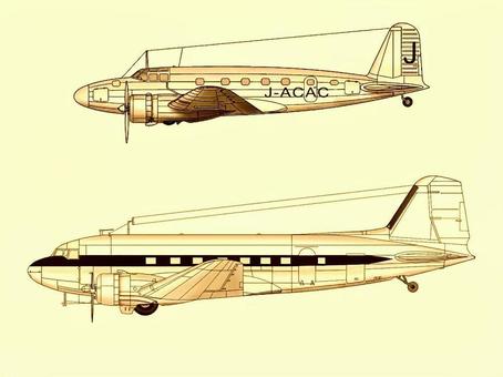 輸送機 輸送機,プロペラ,乗り物,古い,飛ぶ,セピア色,飛行機,昭和,懐かしい,旅行のイラスト素材