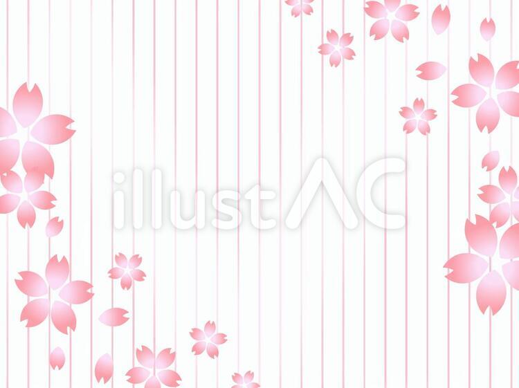 桜の背景（縦線） 桜,パターン,ピンクのイラスト素材