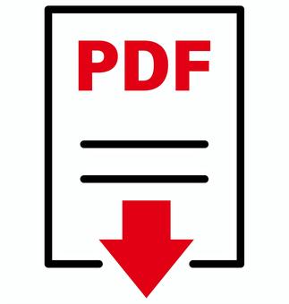 PDFファイルアイコン素材イラスト6 pdf,アイコン,ビジネス,ファイル,ドキュメント,書類,添付,ダウンロード,グラフィック,仕事のイラスト素材