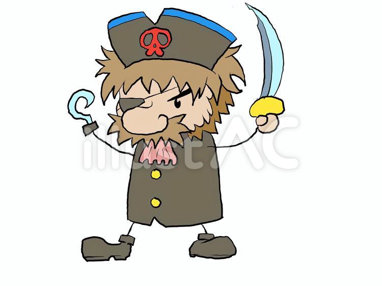 海賊！船長の黒ひげさん 人物,男性,海賊のイラスト素材