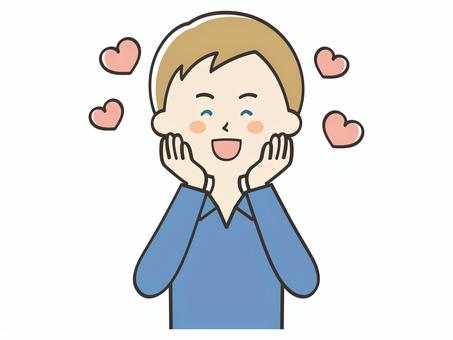 恋をする白人男性