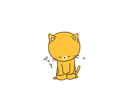 Illustration, bowing, kucing, petunjuk, 