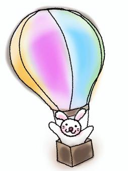 Usako in a balloon, JPG and PNG Usako in a balloon, , JPG and PNG