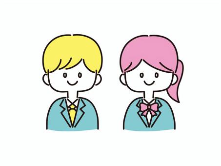 笑顔の学生