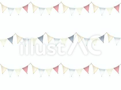 パーティーフラッグ 背景 ミックス2