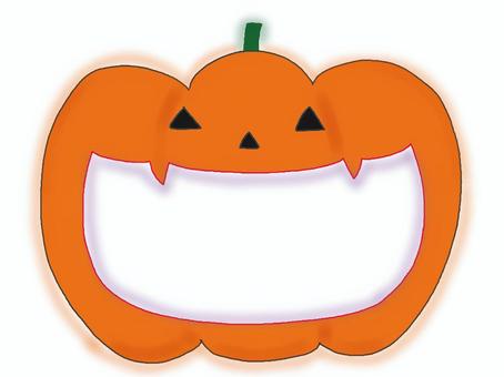 カボチャおばけフレーム カボチャおばけフレーム ハロウィン,フレーム,手描きのイラスト素材