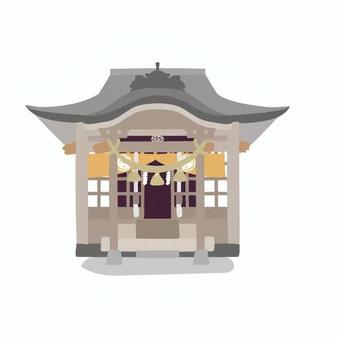 金持神社 小学校,中学校,高校,教材,授業,社会,金持神社,鳥取県,神社,縁起物のイラスト素材