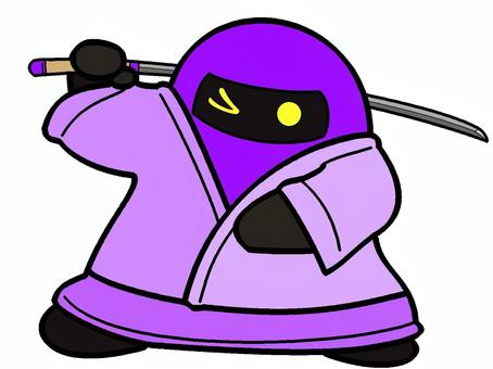 Samurai ghost "Murasaki" holding a sword, , JPG và PNG