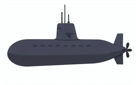 潜水艇 背景なし 潜水艇,軍事用,探察,偵察,プロペラのイラスト素材