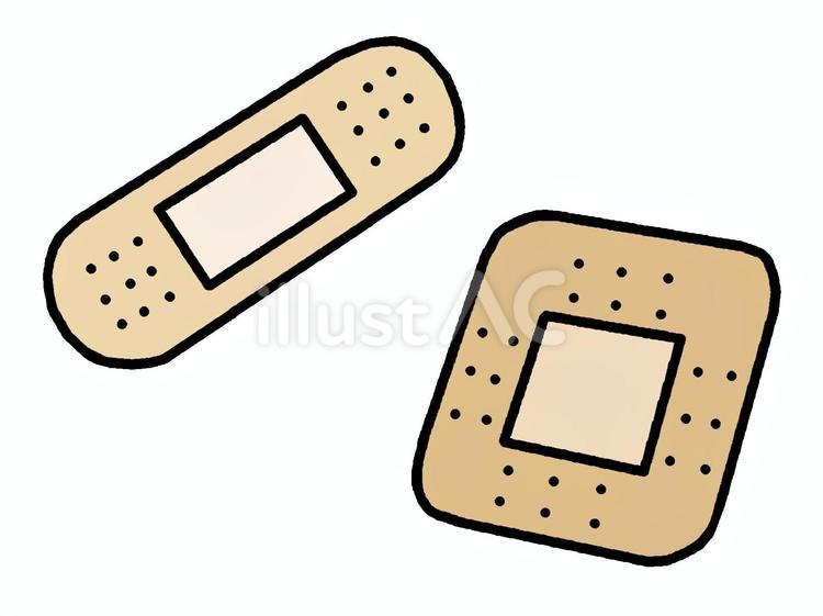絆創膏 絆創膏,衛生材料,創傷被覆材のイラスト素材