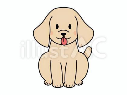 おすわりする子犬