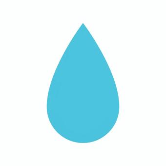 しずくマーク（クリアブルー） しずくマーク,しずく,雫マーク,雫,水滴マーク,水滴,青,青い,青色,ブルーのイラスト素材