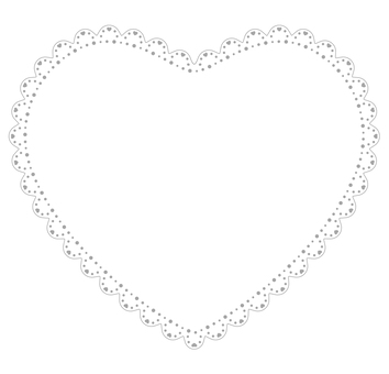 Heart type message card (gray), heart, race, frame, JPG, PNG and AI