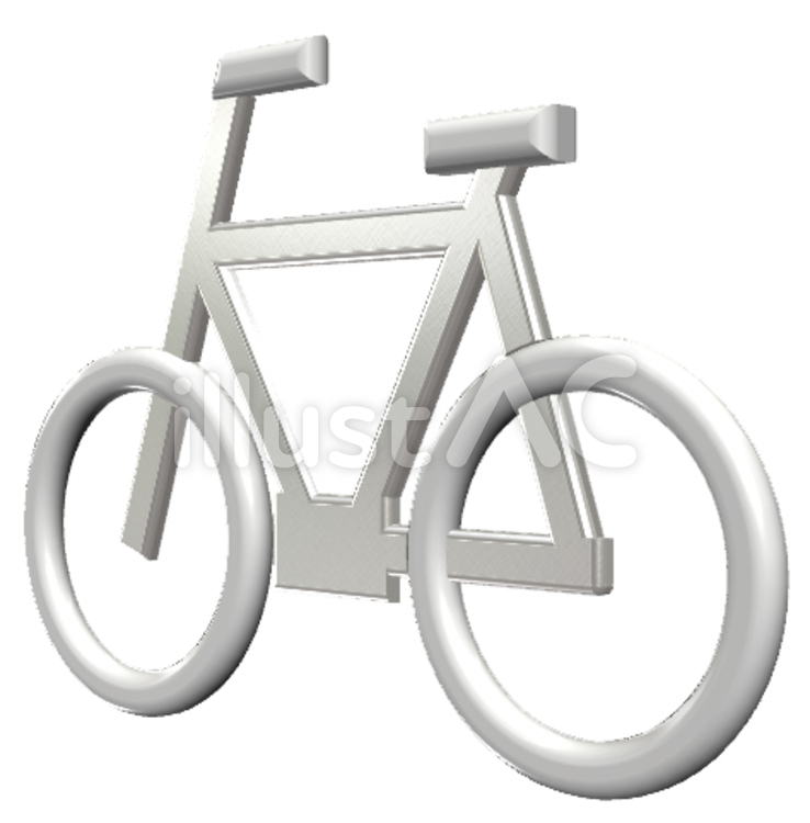 自転車マーク 自転車マーク,自転車,チャリのイラスト素材
