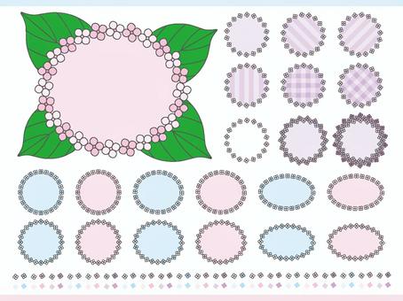 Illustration, hydrangea, flower, flowers, 