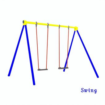Illustration, swing, play equipment, play, 