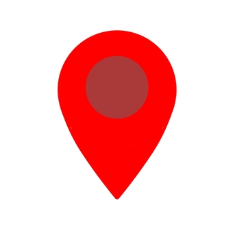 ピンポイント　赤 ピンポイント,赤,マップピン,マップポインター,マップ,ピン,ポインター,目的地,マーク,現在地のイラスト素材