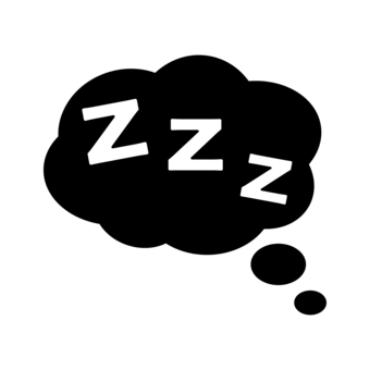 黒いzzz睡眠のイラスト zzz,睡眠,いびき,就寝,寝る,熟睡,仮眠,睡眠マーク,吹き出し,アイコンのイラスト素材