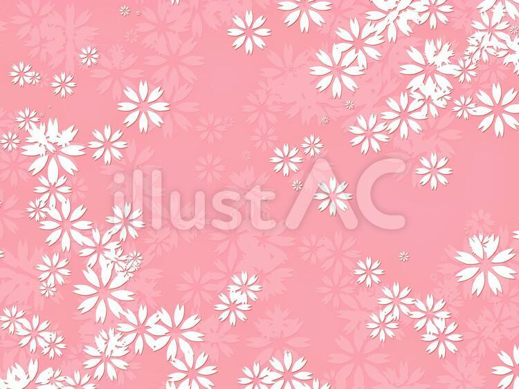 桜壁紙シリーズ５　伝統模様風 桜,春,和のイラスト素材