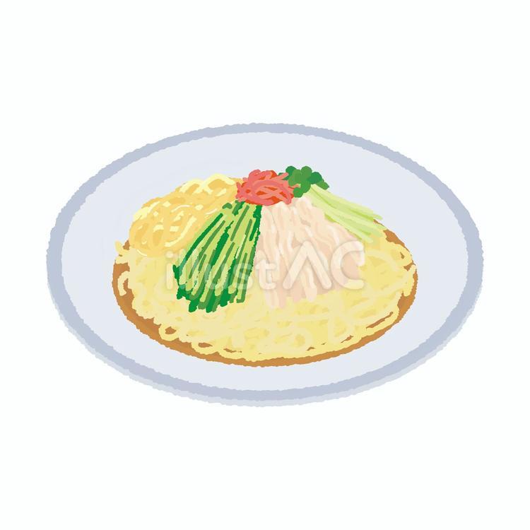 冷やし中華 冷やし中華,冷麺,麺のイラスト素材
